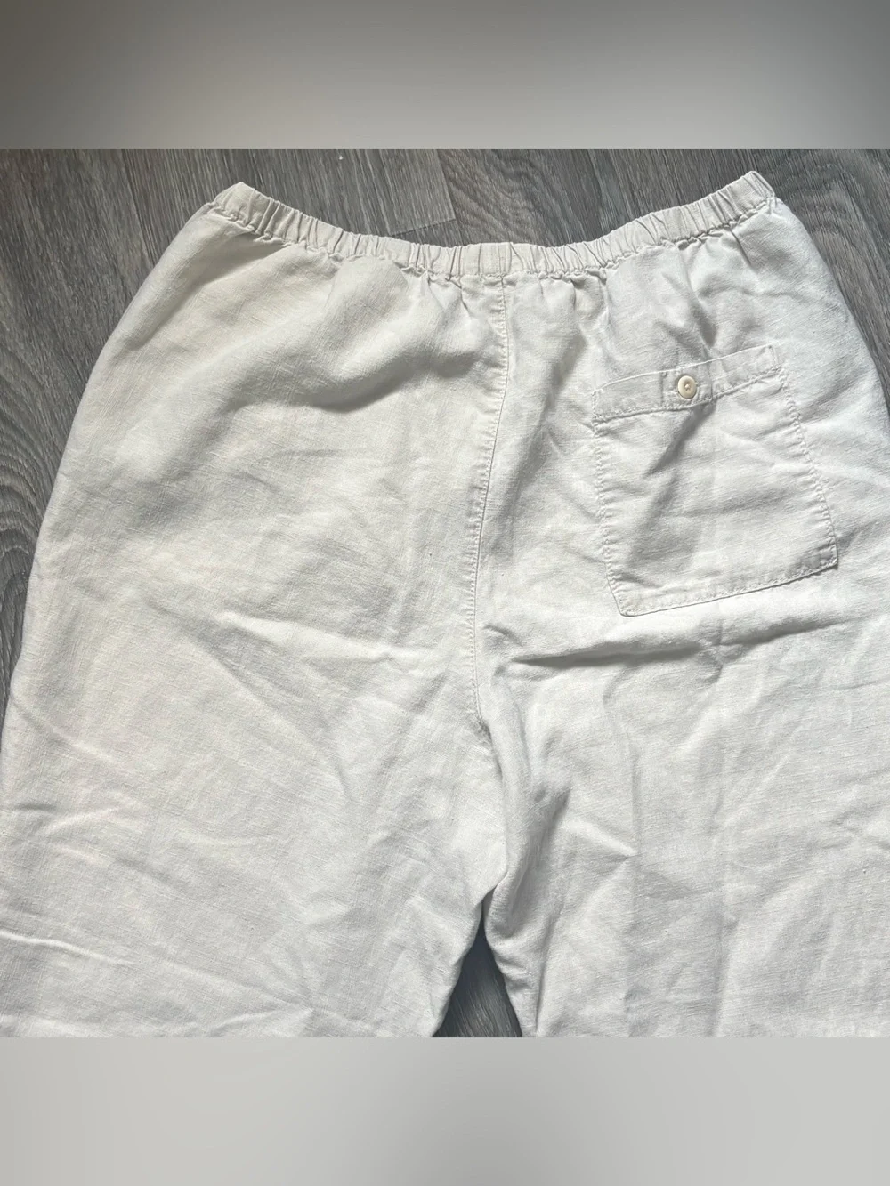 J crew high rise linen blend pants
